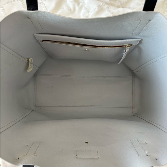 Kate Spade Floral Print Tote Bag with Black Bow - Pink/White - Picture 5 of 12